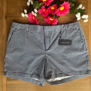 Tommy Hilfiger Women’s Navy Gingham Hollywood Shorts Size 16